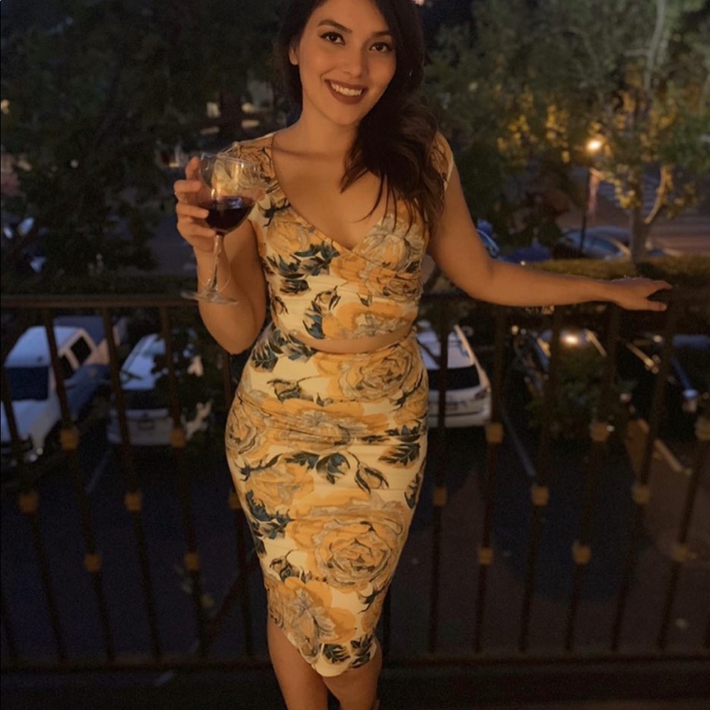 Joe & Elle floral two piece set